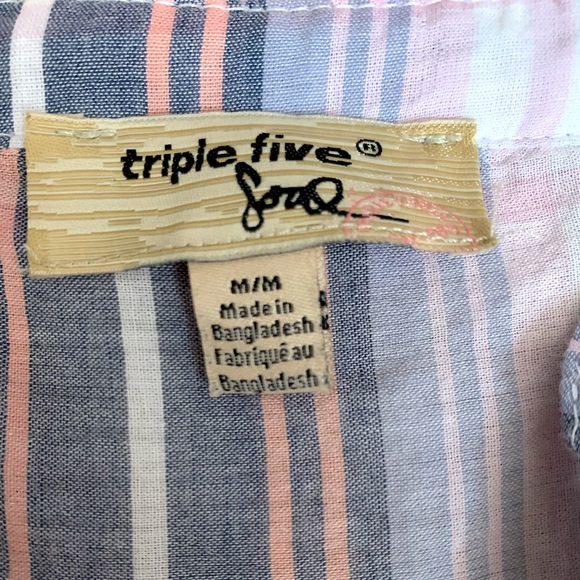 Lightweight Multicoloured Plaid Flannel | Women’s Size M | Triple Five Soul - Picture 5 of 5